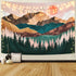 Mountain Tapestry Forest --Sunset Tapestry -Nature Landscape Tapestry